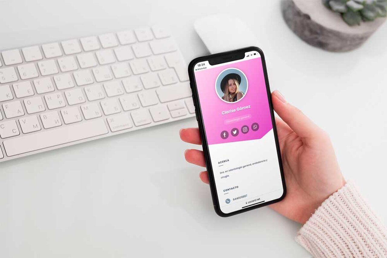 como fazer cartão de visita digital
